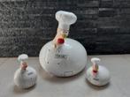 Tirelire en forme de poule J-Line Top Chef + 2 petites, Collections, Collections Animaux, Comme neuf, Statue ou Figurine, Animal de ferme