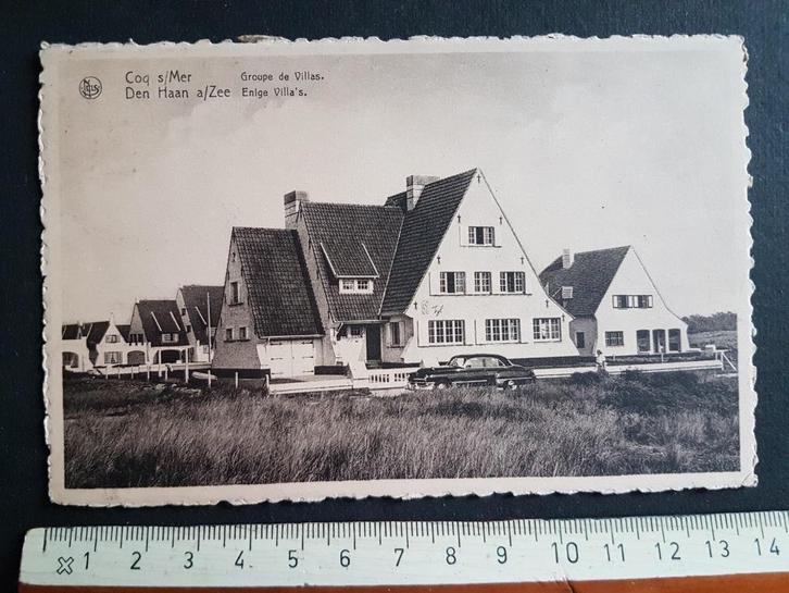 Postkaart De Den Haan a/Zee Coq s/Mer Enige Villa's, Verzamelen, Postkaarten | België, Gelopen, West-Vlaanderen, 1940 tot 1960