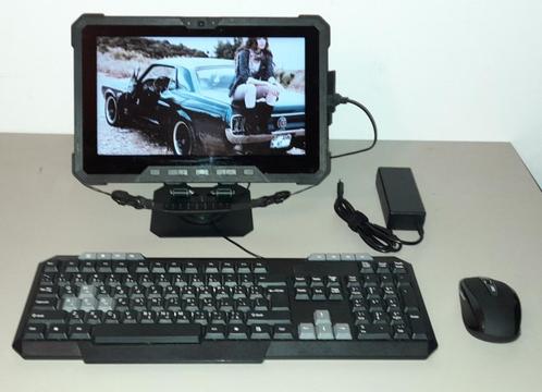FULLY RUGGED DELL 7202 WITH 4G-LTE/KEYBOARD/NEW TABLET STAND, Computers en Software, Windows Tablets, Gebruikt, Wi-Fi en Mobiel internet
