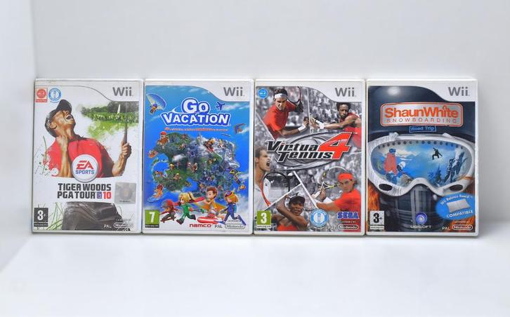 (Wii) 4 Sport Games | tennis + Go vacation + Shaun White +, Games en Spelcomputers, Games | Nintendo Wii, Gebruikt, Sport, Verzenden
