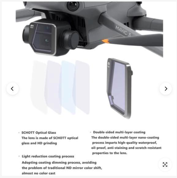 JSR Camera Night Lens Filters for DJI Mavic 3, Auto diversen, Dakdragers, Nieuw, Ophalen of Verzenden