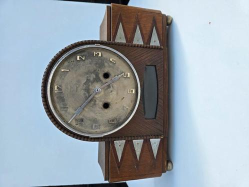 Vintage Kienzle Art Deco klok – houten mantelklok, Antiek en Kunst, Antiek | Klokken, Ophalen of Verzenden