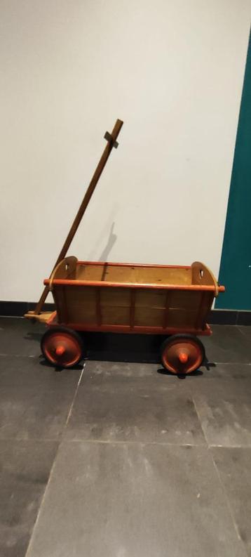 Vintage houten bolderkar, jaren '50/'60 beschikbaar voor biedingen