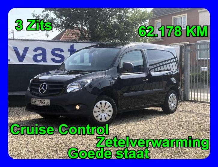 Citroen Berlingo Mercedes Citan 109CDI 13.967 €+BTW / 3 Zits, Auto's, Bestelwagens en Lichte vracht, Bedrijf, Te koop, ABS, Airbags