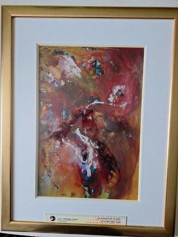 KOOPJE Schilderij abstracte compositie van Miodrag Dordevic  beschikbaar voor biedingen