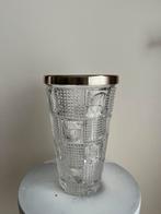 Vase  en cristal et argent., Antiquités & Art, Enlèvement, Argent