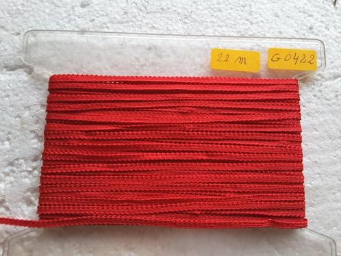 kleine synthetische vlecht 4 mm felrood G0422, Hobby en Vrije tijd, Naaien en Fournituren, Nieuw, Ophalen of Verzenden