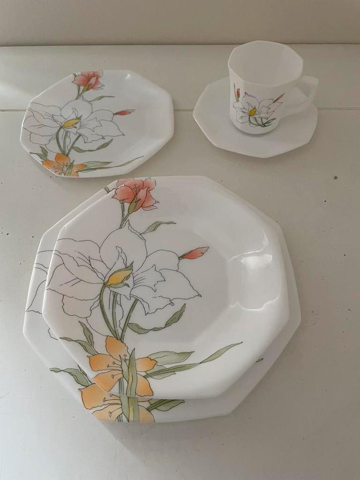Service de table arcopal, Huis en Inrichting, Keuken | Servies, Zo goed als nieuw, Compleet servies, Overige stijlen, Overige materialen
