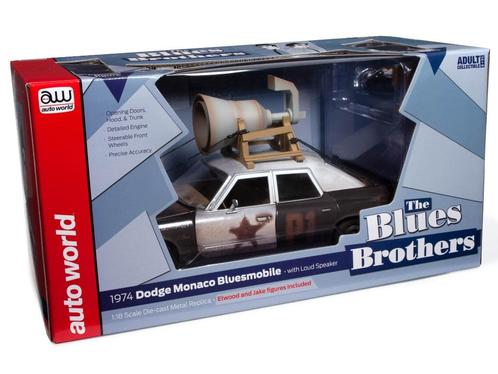 Blues Brothers Bluesmobile 1974 Dodge Monaco Police Pursuit, Hobby en Vrije tijd, Modelauto's | 1:18, Nieuw, Auto, ERTL, Ophalen of Verzenden