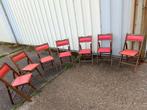 Chaises vintage pliantes Shanghai 7pc, Ophalen of Verzenden, Gebruikt