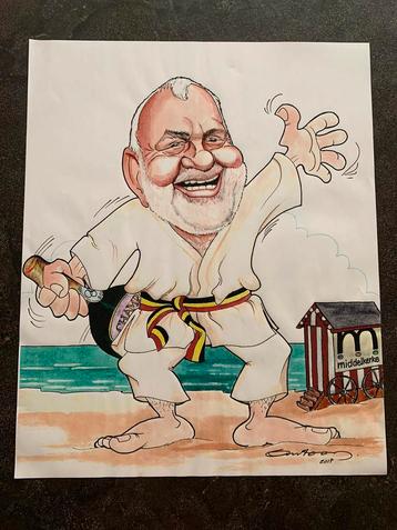Cartoon Jean-Marie Dedecker beschikbaar voor biedingen