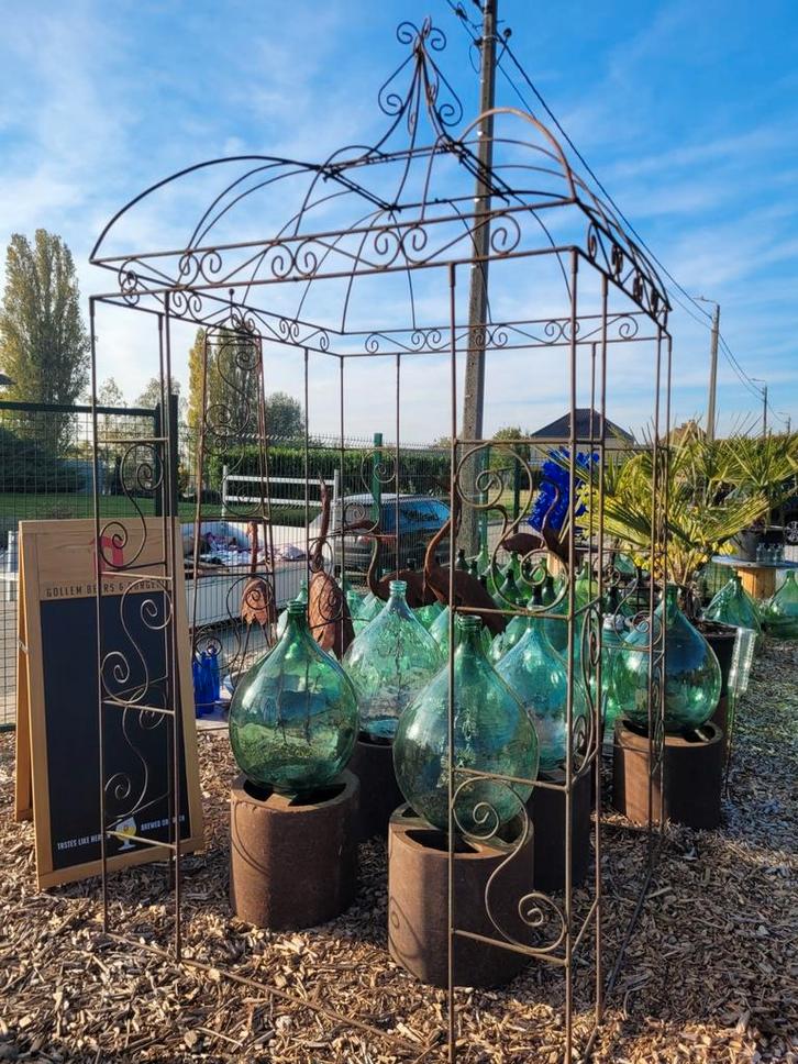 Tuinprieel 152cm x 152cm in metaal! Een echte EYECATHER, Tuin en Terras, Tuinwanddecoratie, Zo goed als nieuw, Ophalen