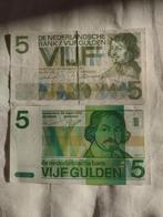 5 Gulden Bankbiljet 1 maal is ongebruikt zie foto's, Enlèvement ou Envoi, 5 florins, Billets en vrac