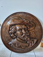 Koperen plaat met Petrus Paulus Rubens, Antiek en Kunst, Antiek | Brons en Koper, Ophalen