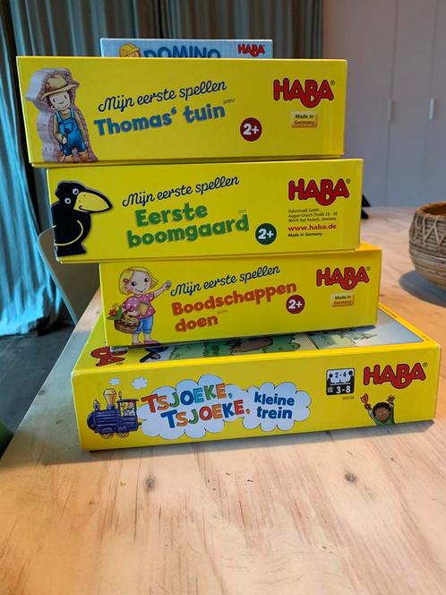 5 Haba spellen als nieuw, Kinderen en Baby's, Speelgoed | Educatief en Creatief, Zo goed als nieuw, Ophalen