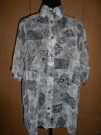 Semi-transparante blouse / Maat XL, Kleding | Dames, Grote Maten, Ophalen of Verzenden, Zo goed als nieuw, Grijs, Blouse of Tuniek