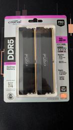 Ram Crucial Pro ddr5 2X16 giga 6000mhz cl 36, Informatique & Logiciels, Mémoire RAM, Neuf, 32 GB, Enlèvement, Desktop