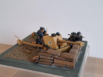 Diorama Anti-Tank Gun Wehrmacht, Enlèvement, Comme neuf, Diorama