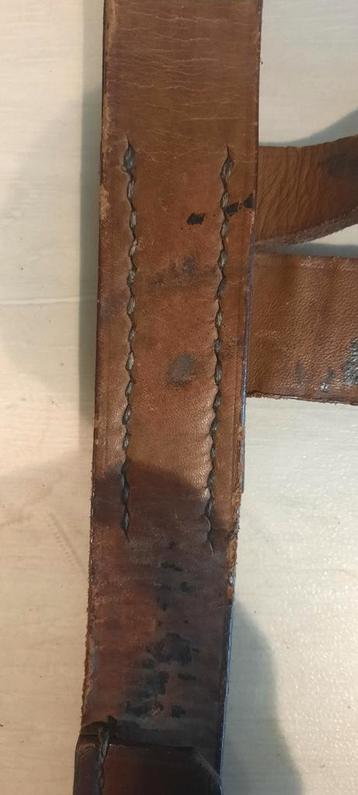 Porte-pelle de campagne allemand WW1, cuir marron, aucun dom, Enlèvement ou Envoi