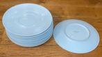 9 witte borden Medard de Noblat 31 31,5 cm x 32 cm, Huis en Inrichting, Ophalen, Gebruikt, Effen, Kop(pen) en/of Schotel(s)