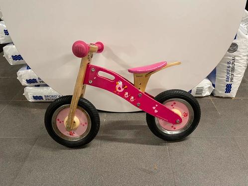 Houten loopfietsje, Kinderen en Baby's, Speelgoed | Buiten | Voertuigen en Loopfietsen, Gebruikt, Loopfiets, Ophalen