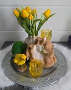 Paasdecoratie : zilveren schaal met reliëf, Enlèvement ou Envoi, Neuf