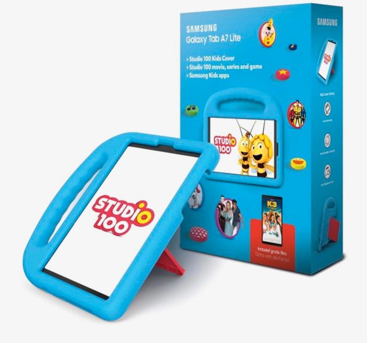 Samsung Galaxy Tab A7 lite - Studio 100, Computers en Software, Android Tablets, Zo goed als nieuw, Wi-Fi en Mobiel internet, 9 inch