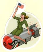 Pin Up Girl sticker #201, Verzamelen, Verzenden, Nieuw