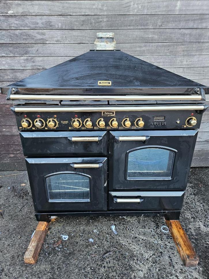 Falcon Classic 110 Deluxe fornuis, Elektronische apparatuur, Fornuizen, Gebruikt, Tussenbouw, Gas, 5 kookzones of meer, 85 tot 90 cm