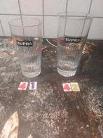 Supra oud bierglas ribbel, Ophalen of Verzenden, Zo goed als nieuw, Bierglas
