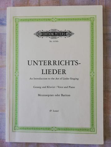 Unterrichtslieder * Ed. Peters disponible aux enchères