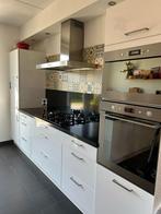 Witte Hoogglans Eilandkeuken –Stijlvol &CompleetGEDEMONTEERD, Huis en Inrichting, Keuken | Complete keukens, Wit, Ophalen of Verzenden