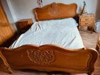Bed, Huis en Inrichting, Slaapkamer | Bedden, Ophalen, Gebruikt, Bruin, Tweepersoons