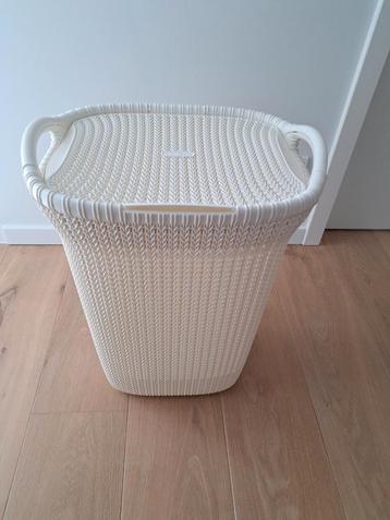NOUVEAU magnifique panier à linge CURVER blanc/beige, Enlèvement, Neuf, Beige