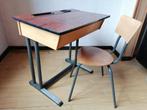 Vintage kinderbureau met stoel, Ophalen, Gebruikt, Tafel(s) en Stoel(en)