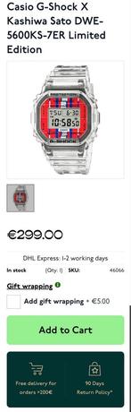 G-Shock DWE-5600KS-7 Kashiwa Sato Limited Edition, Handtassen en Accessoires, Horloges | Heren, Nieuw, Casio, Overige materialen