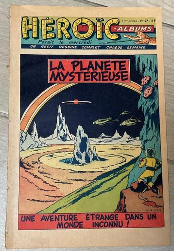 Héroïc 27 - Roc Météor : La Planette mystérieuseuse (1955), Enlèvement ou Envoi, Une BD, Utilisé, Albert Weinberg