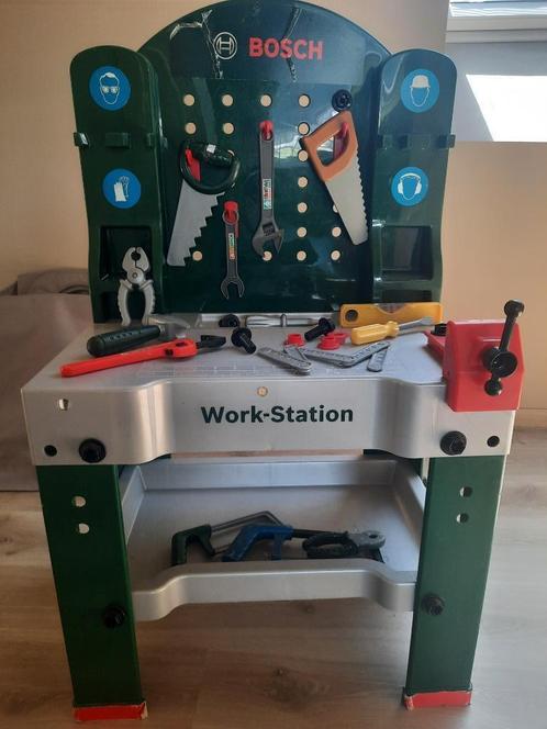 Werkbank Bosch kinderen, Kinderen en Baby's, Speelgoed | Speeltafels, Gebruikt, Ophalen
