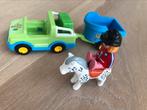 Playmobil- jeep met paardentrailer , paard en ruiter, Comme neuf, Enlèvement