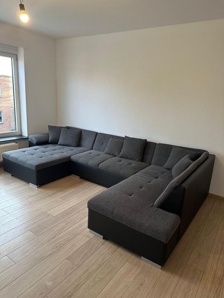Hoekzetel, Huis en Inrichting, Zetels | Complete zithoeken, Zo goed als nieuw, Stof, Ophalen