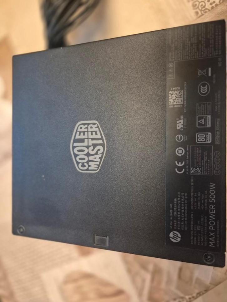 Cooler Master 500W PSU (80 PLUS) ATX, Informatique & Logiciels, Alimentations internes, Utilisé, Enlèvement ou Envoi