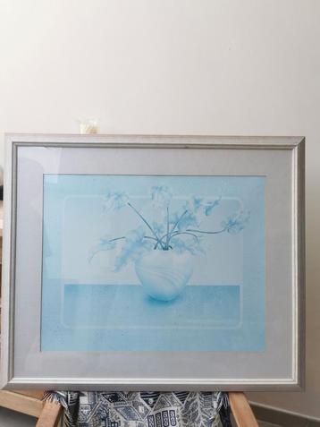 Cadre avec vase sérigraphié avec fleurs, Enlèvement