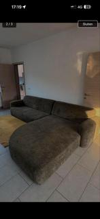 Donkergroene salon met chaise longue, Huis en Inrichting, Ophalen, Zo goed als nieuw