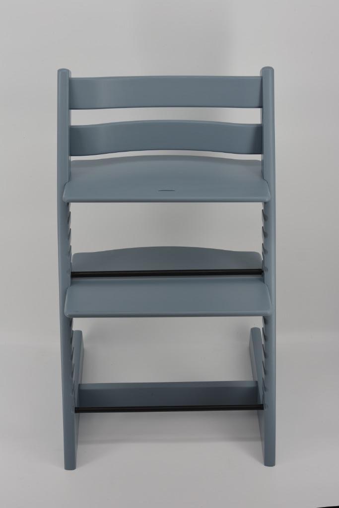 Stokke Tripp Trapp Denim Drift – Refurbished model, Kinderen en Baby's, Kinderstoelen, Zo goed als nieuw, Meegroeistoel, Aanschuifbaar