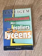 Avertissement aux écoliers et lycéens, Livres, Enlèvement ou Envoi, Autres niveaux, Comme neuf, Sciences sociales