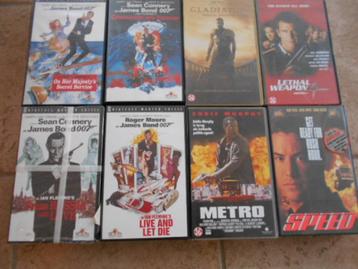 8 films d'action sur cassette VHS, CD & DVD, Tous les âges, Enlèvement ou Envoi, Utilisé, Action et Aventure