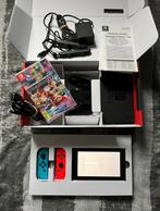 Nintendo Switch V2 + Mario Kart 8 Deluxe, Met games, Met 2 controllers, Zo goed als nieuw, Ophalen