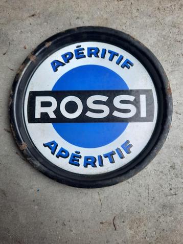 Emaille reclamebord / dienblad ROSSI APÉRITIF (MARTINI) beschikbaar voor biedingen