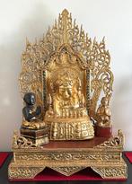 Prachtig Mandalay-altaar met Boeddha's - Birma - 1930, Ophalen