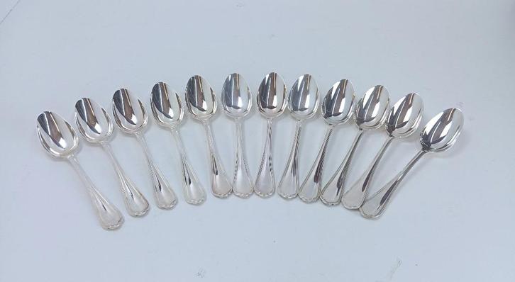 zilver CHRISTOFLE Spatours 12 lepels 17 cm, Antiek en Kunst, Antiek | Bestek, Ophalen of Verzenden